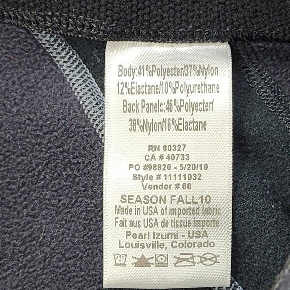 Pearl Izumi Pants Womens M Black Fleece Lined Cycling Softshell Zip Hem Winter - Picture 9 of 15